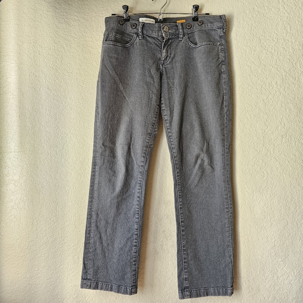 PILCRO and the LETTERPRESS Women's Size 27 Low-Rise Denim Gray Straight Jeans